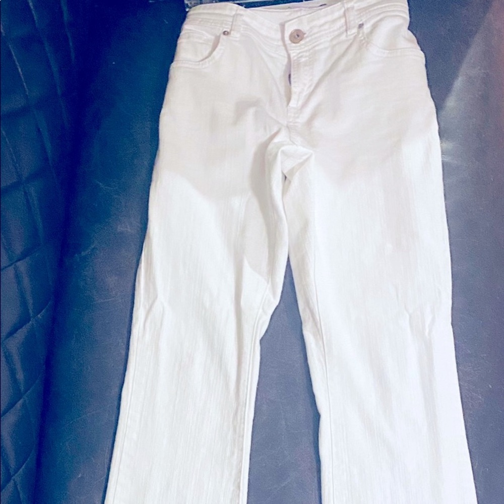 Inc white denim jeans, boot cut size 8